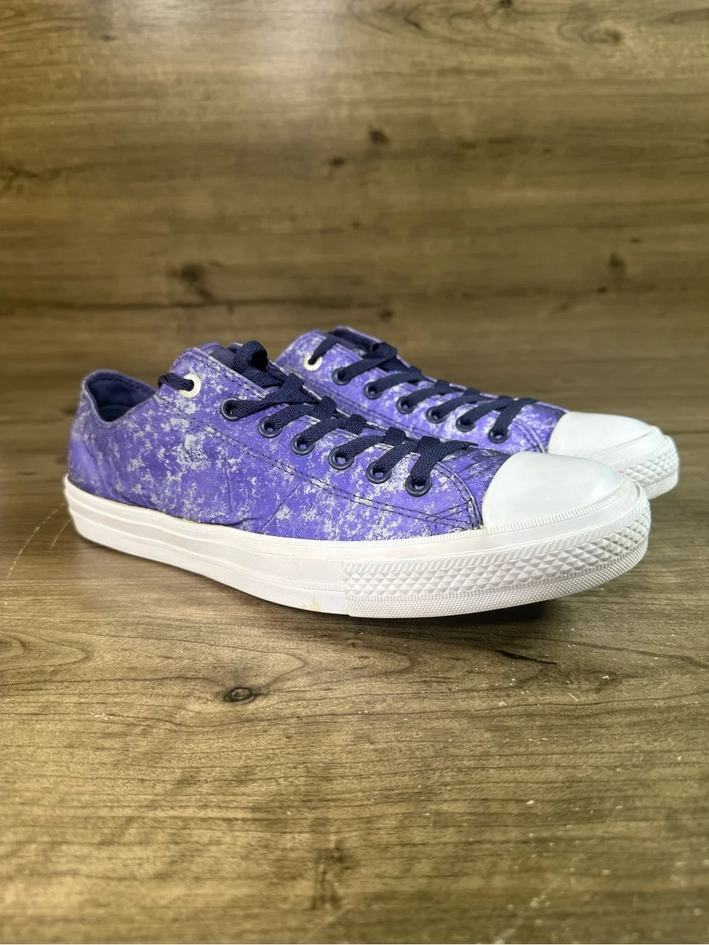 Converse Chuck Taylor II Ox 153549C Purple Acid Wash Lunarlon Mens 11.5